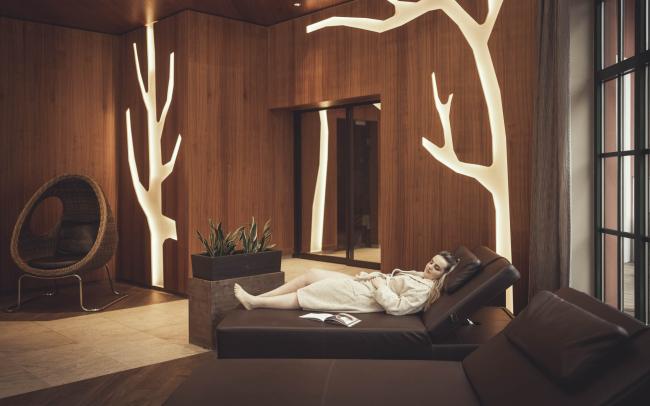 Entspannungsbereich des Hotels mit Sauna