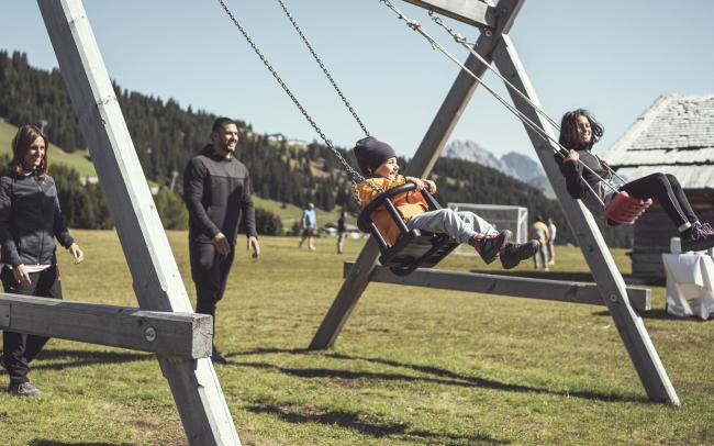 Baby on the swing