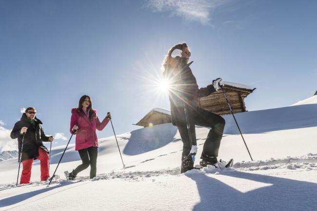 Schneeschuhwandern - bestes kinderhotel südtirol