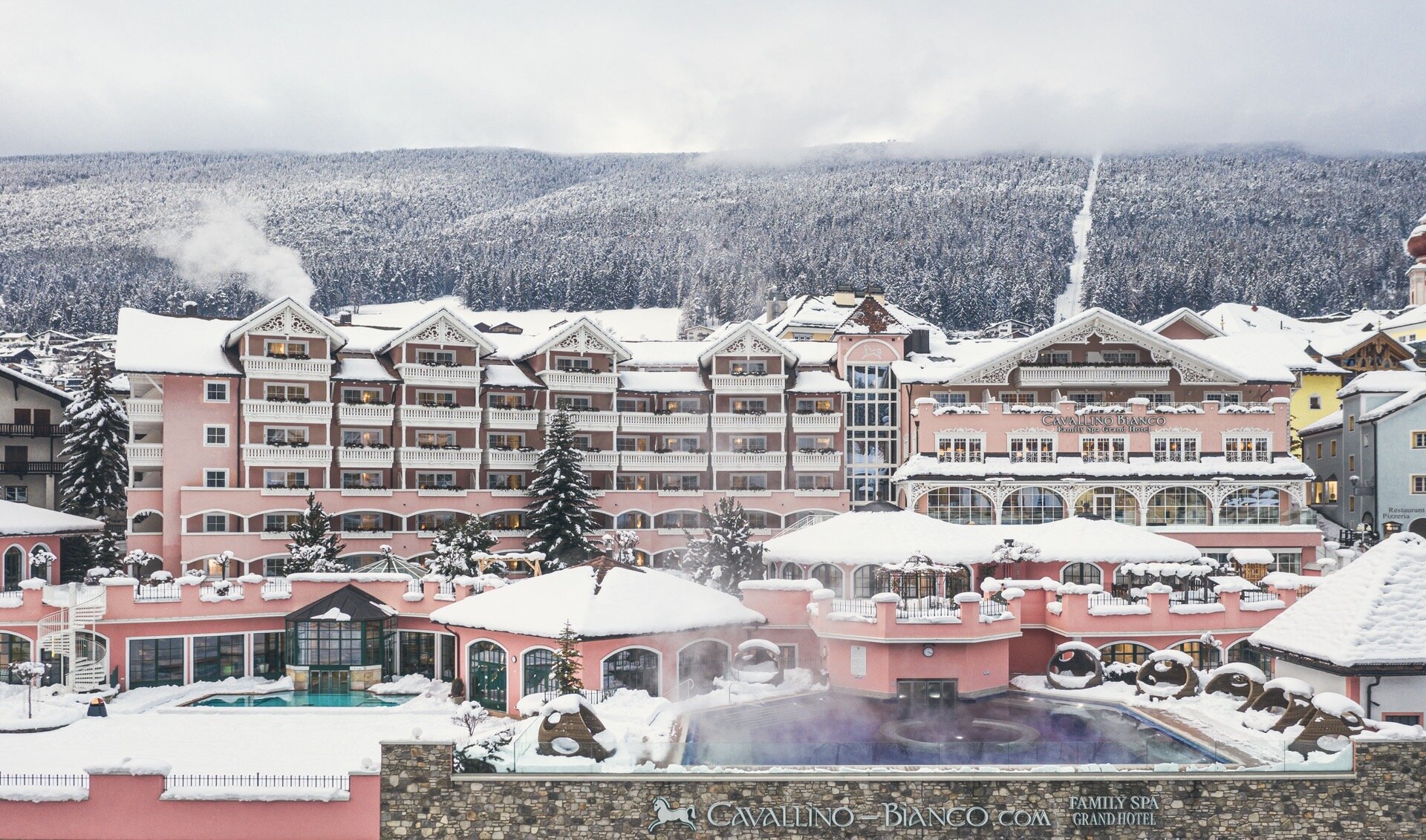 Cavallino ortisei con la neve