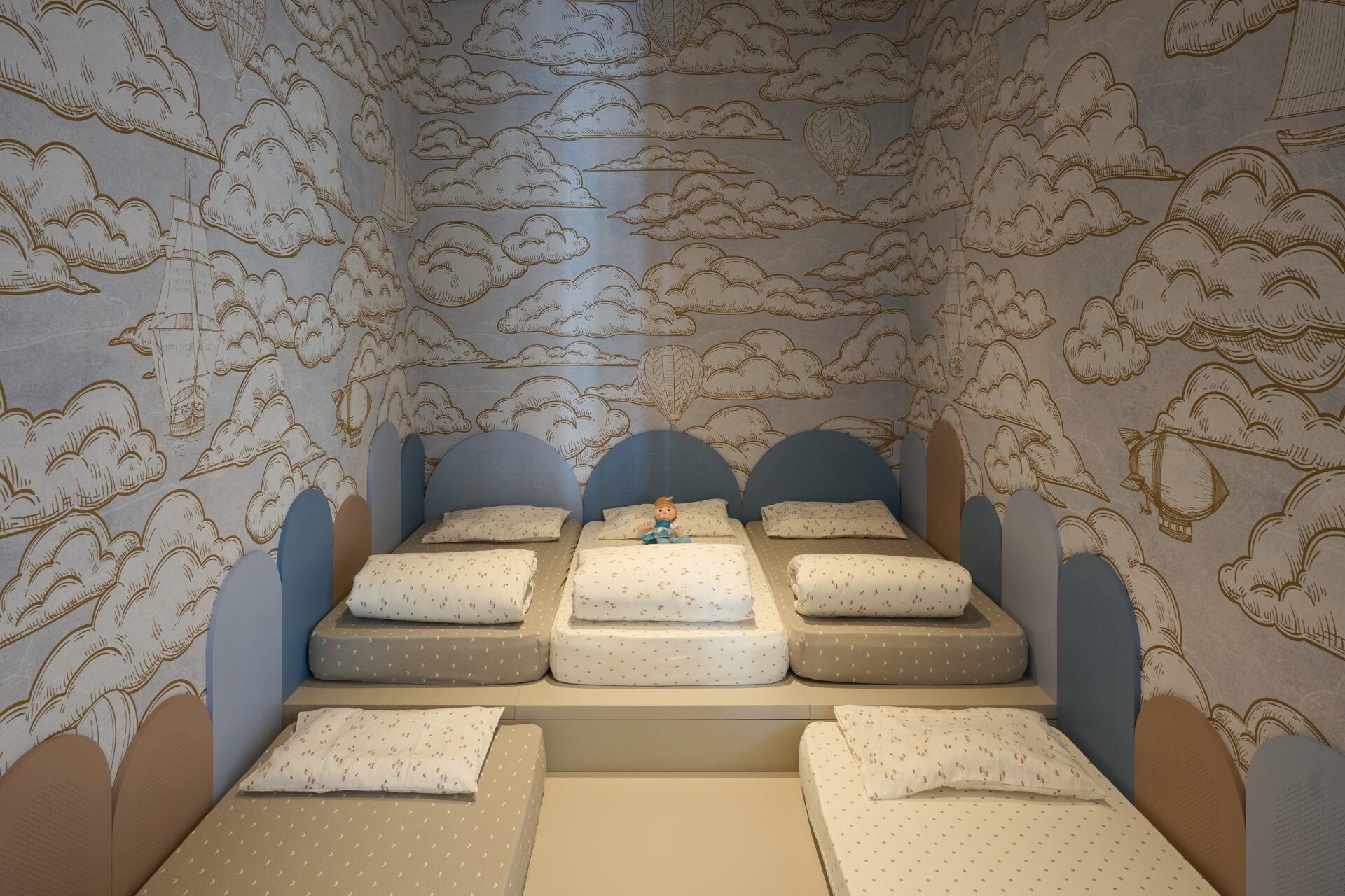 Sala nanna per i più piccoli al Family Hotel Resort Beach a Caorle. 