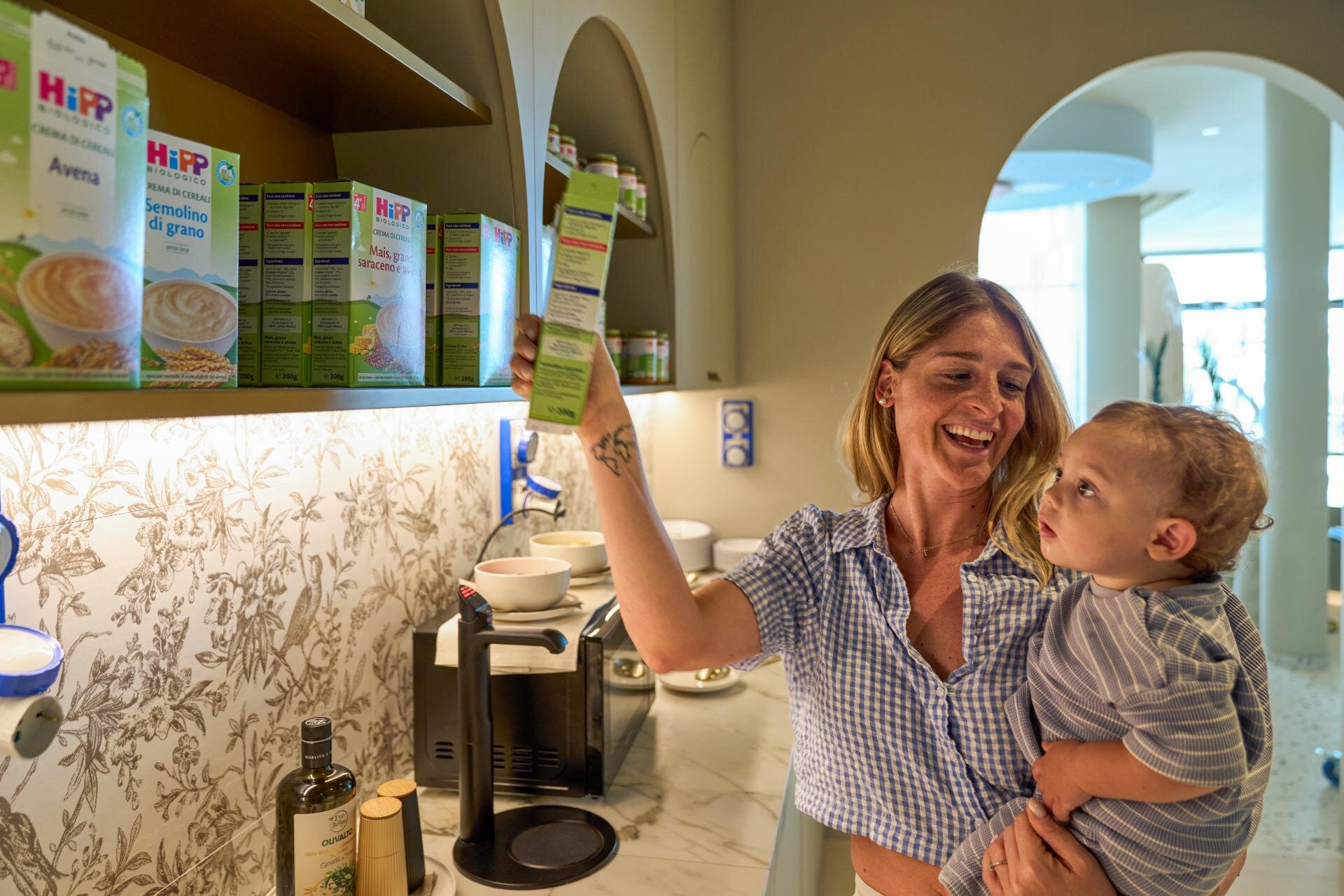Baby food corner cucina attrezzata sempre disponibile al Cavallino Bianco Caorle